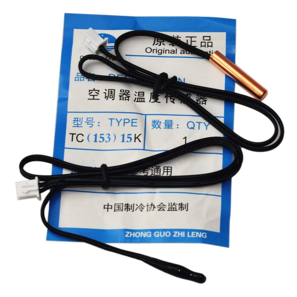 1Pair of 15K Air Conditioner's Tube Temperature Sensor and Room Temperature Sensor 