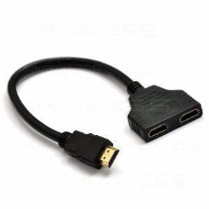 HQ HDMI 수-암 듀얼 Y 분배기 케이블 1대2 어댑터 HD TV 커넥터