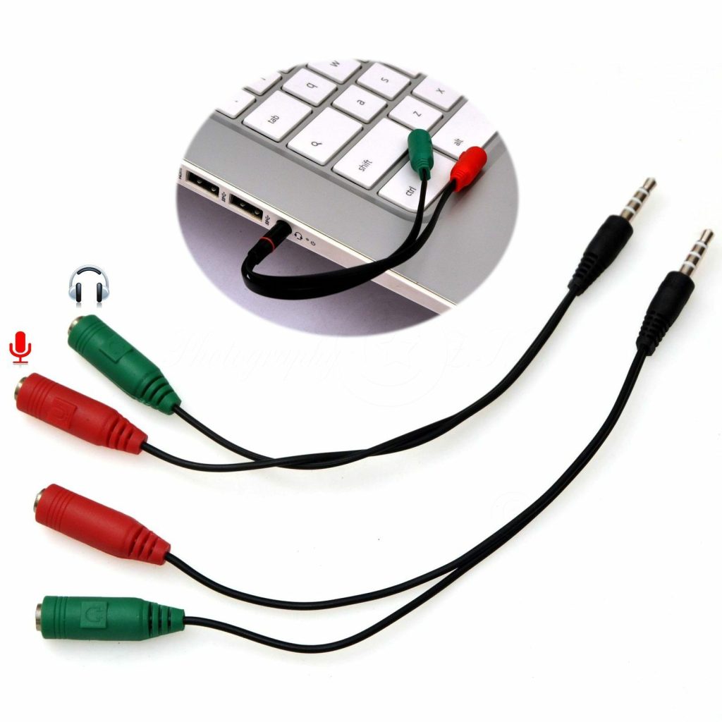 2x/Lotto Adattatore Divisore 3.5mm Jack 1A2 Microfono/Cuffie per iPhone Android Mobile