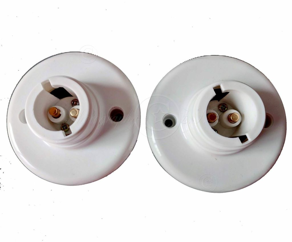 Soquete com Base B22 para Lâmpadas LED com Fio, Compatível com Tomadas UK/US/AU/EU