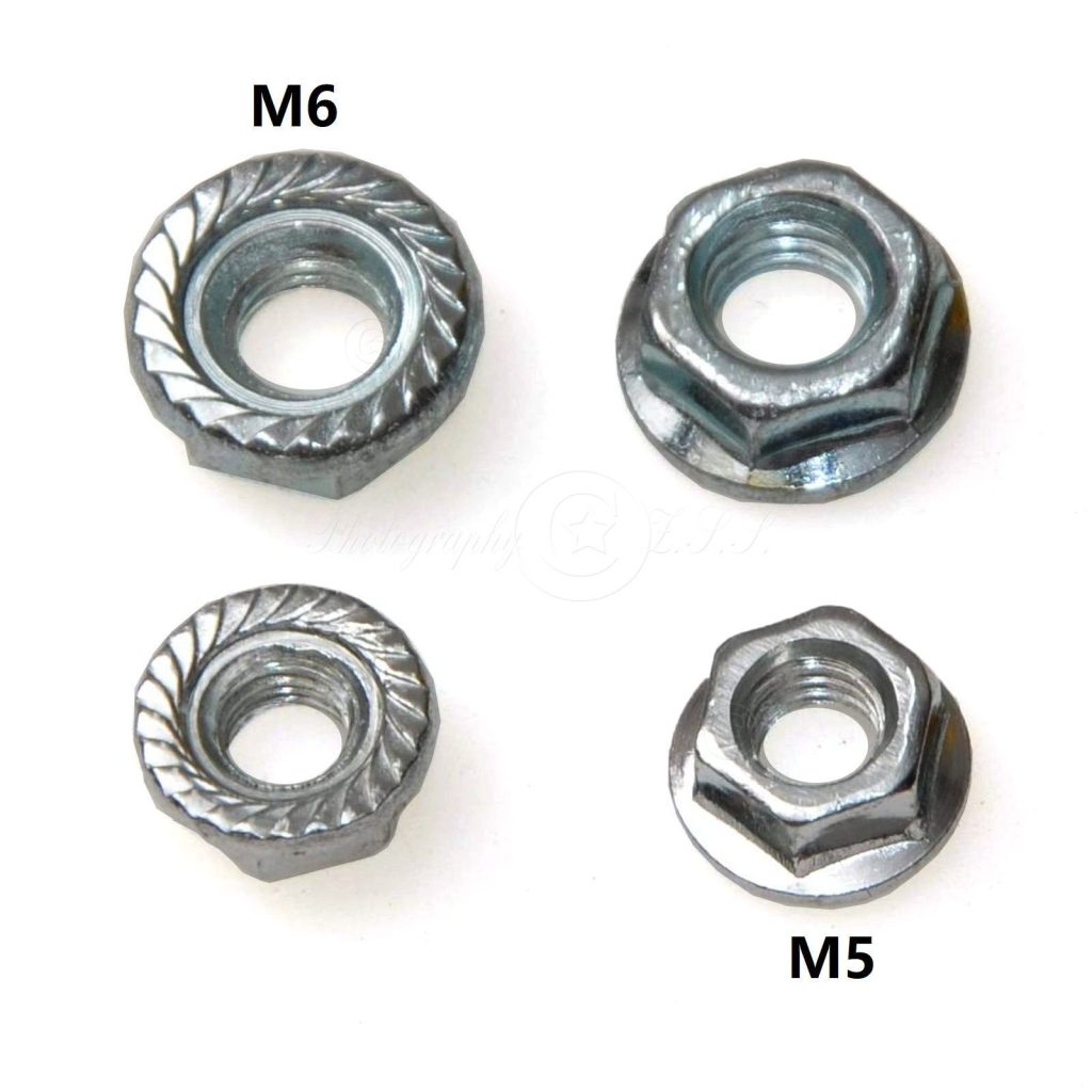 2x/Lot Aluminum Hex M5+M6 Nuts Locknuts for Motorcycle Bike RC Model Repair Unit
