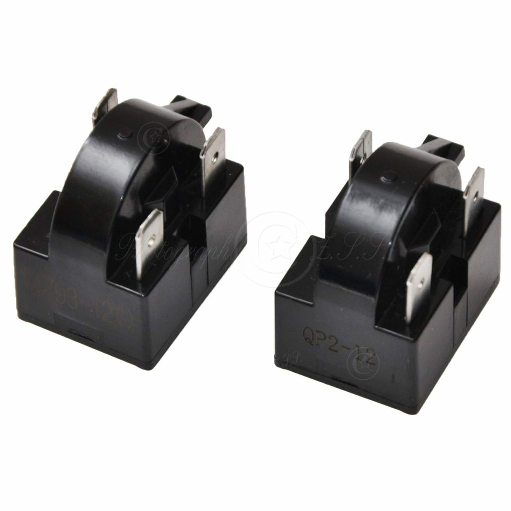 2x รีเลย์สตาร์ท PTC สำหรับตู้เย็น รุ่น QP2-12 สำหรับ Danby Haier Midea Homa Hisense LG TCL
