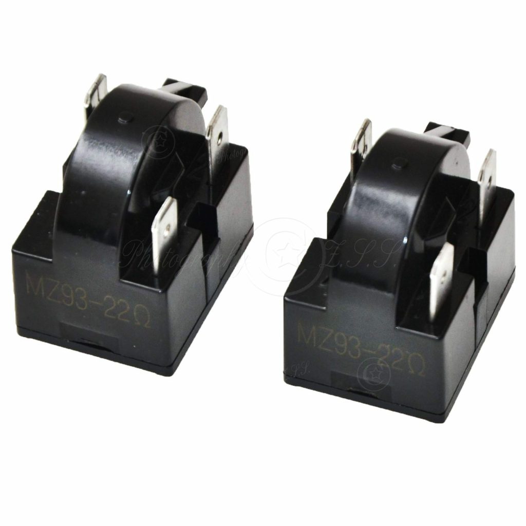 2x รีเลย์สตาร์ท PTC สำหรับตู้เย็น รุ่น QP2-22 สำหรับ Danby Haier Midea Homa Hisense LG TCL