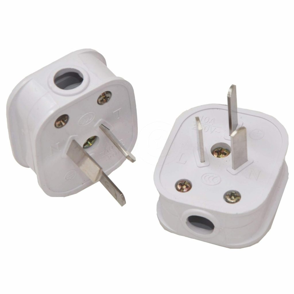 2x /Lot Type I 3Broches 250V/10A Fiche AU Connecteur d'Alimentation Adaptateur pour Réparation DIY