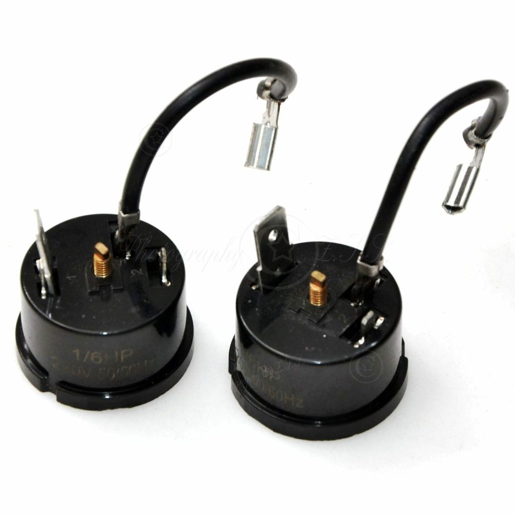 2x 유니버설 125W 1/6HP 세탁기 냉장고 컴프레서 모터 과부하 보호 장치