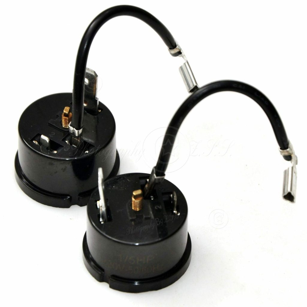 2개 유니버설 1/5 HP 150W 세탁기 냉장고 컴프레서 모터 과부하 보호기