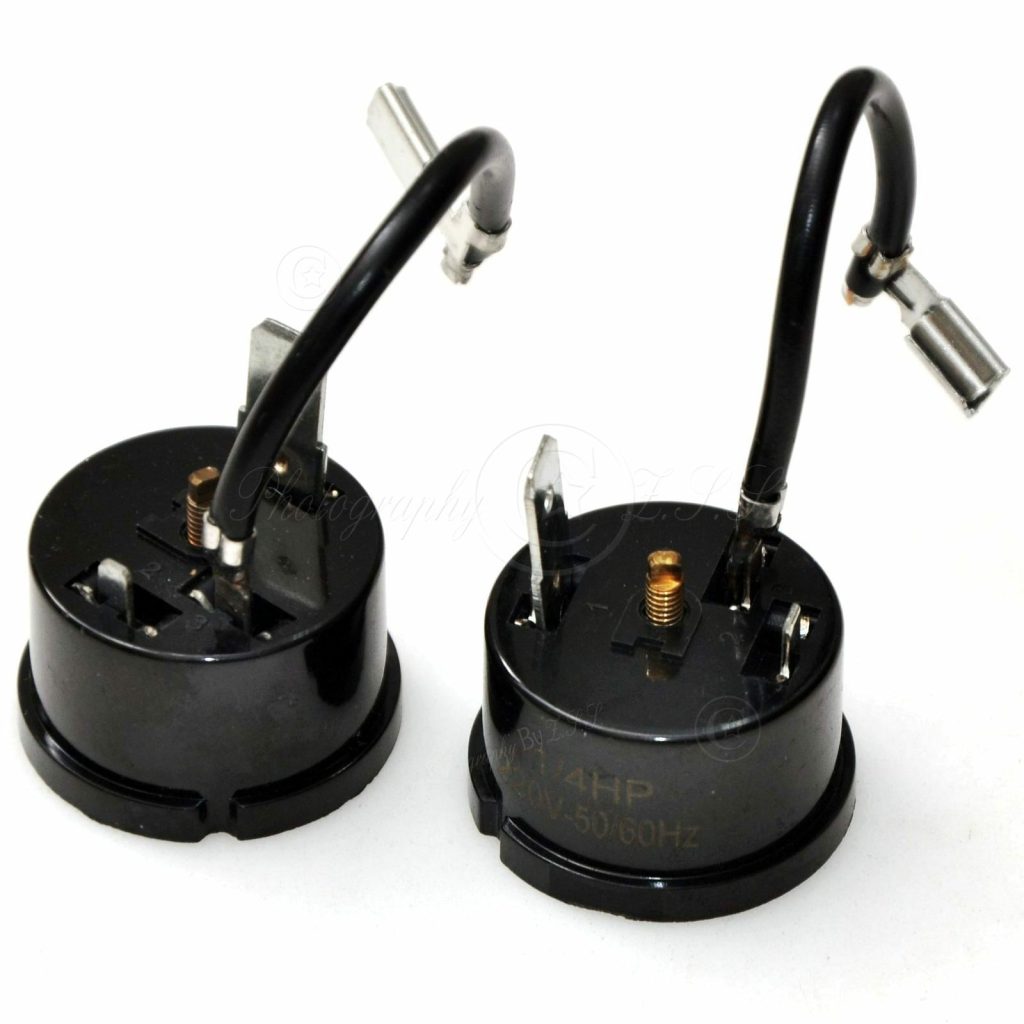 2x Protetor de Sobrecarga Universal para Motor de Compressor de Geladeira/Lavadora 1/4HP 180W
