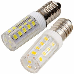 2x Universal E14 LED Lampe Til Køleskab Emhætte Symaskine Belysning
