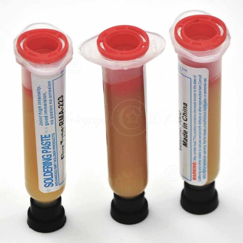 3x Gel Profissional de Fluxo para Solda BGA/SMD RMA-223 (10CC)