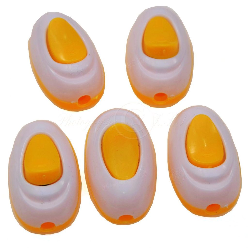 5x Saklar Universal Toggle/Rocker yang Dapat Dikabelkan 3A 250V Untuk Lampu Meja Samping Tempat Tidur