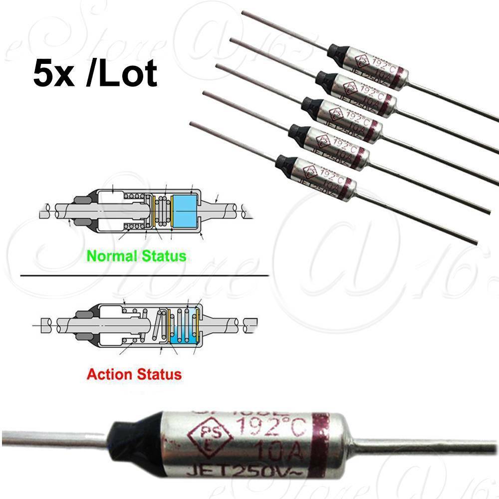 세퓨즈 차단기 192°C 10A 250V SF188E 서멀 퓨즈 (5개/1롯트)