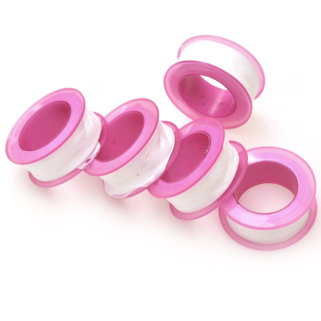 5x/Lot 160cm x1.8cm Tâp Selio PTFE Ffitiad Plymio Rholyn Ar gyfer Selio Pibell Dŵr