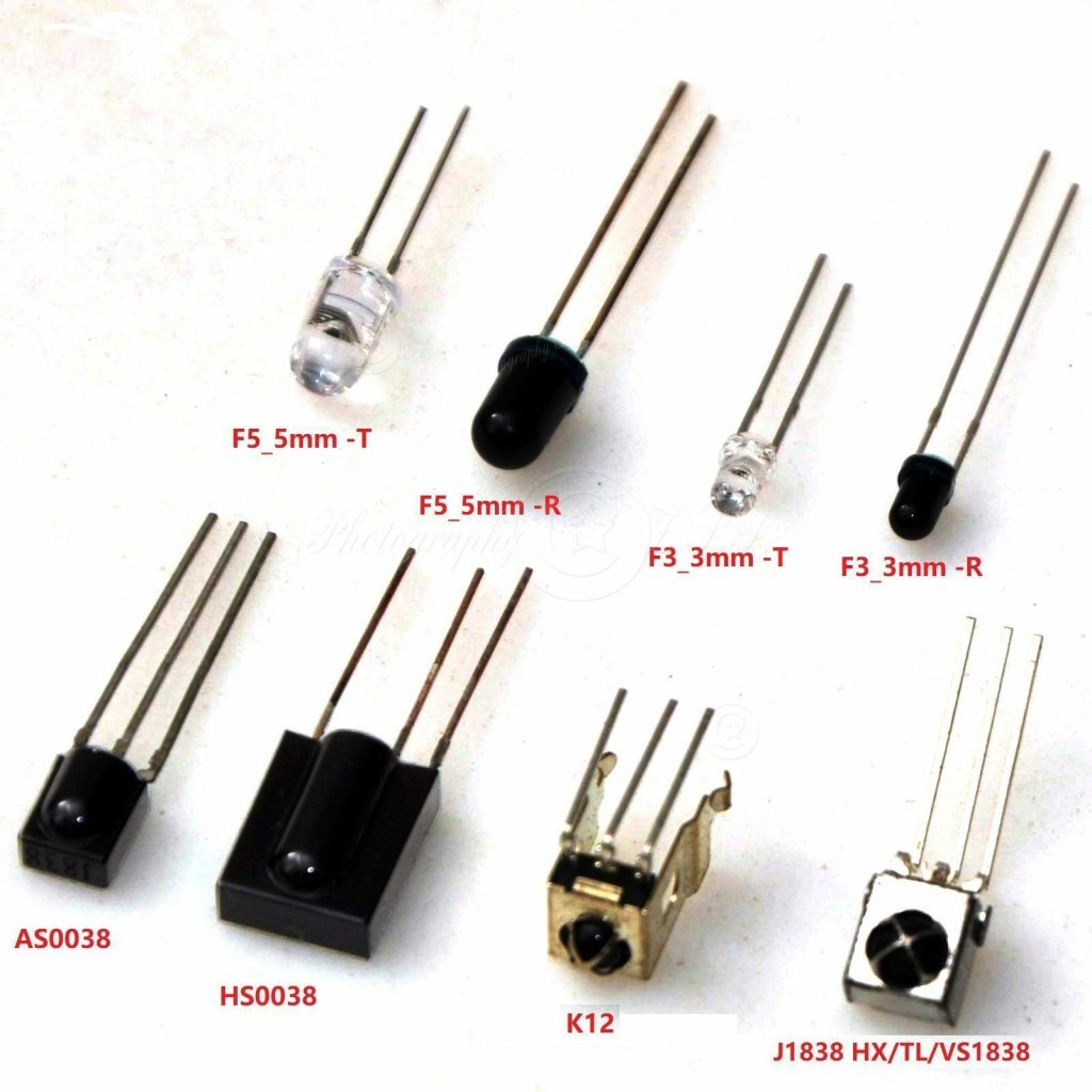Transmissor/Receptor IR de 6 Tipos J1838 AS0038 F3 F5 K12 para Controle Remoto de Ar-Condicionado de TV