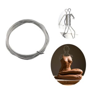 Base de Figura de Alambre con Arcilla de Cera, Soporte para Modelo de Esqueleto Articulado DIY, 1-3 mm