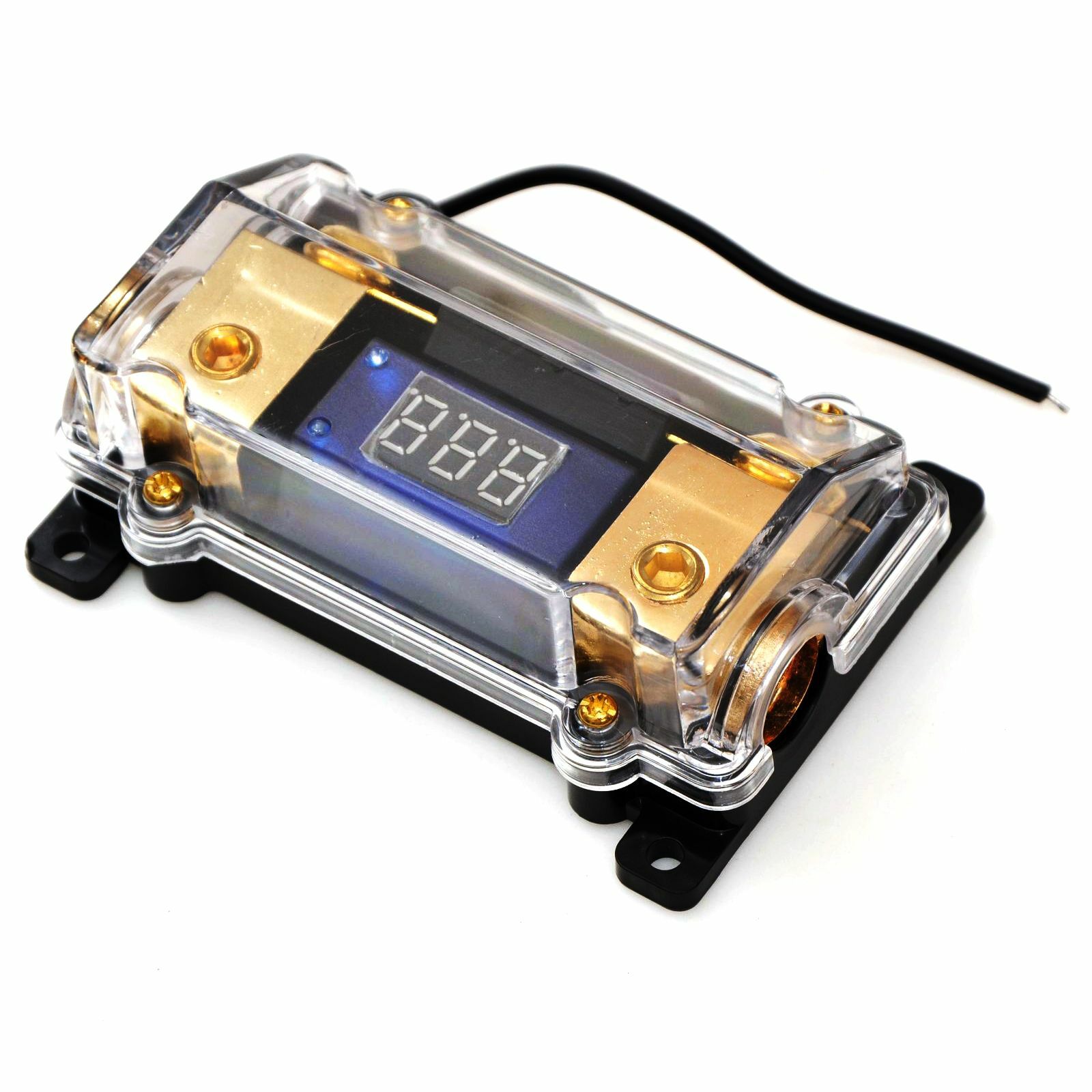 LED Voltage Display ANL Dist Block Fuse Holder Auto Car Audio Overload Protector - 图片 2