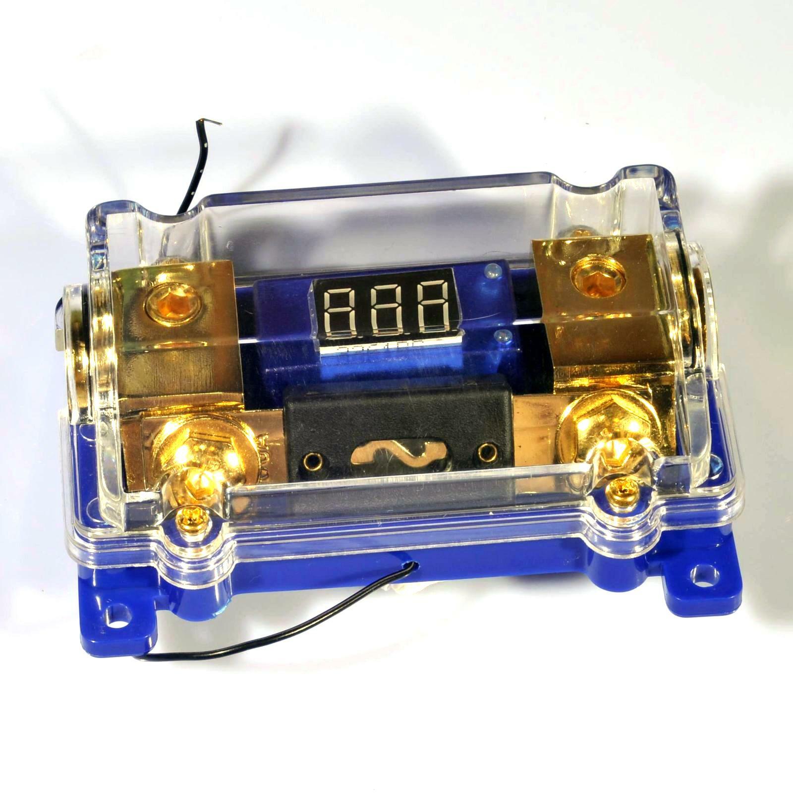 LED Voltage Display ANL Dist Block Fuse Holder Auto Car Audio Overload Protector - 图片 12