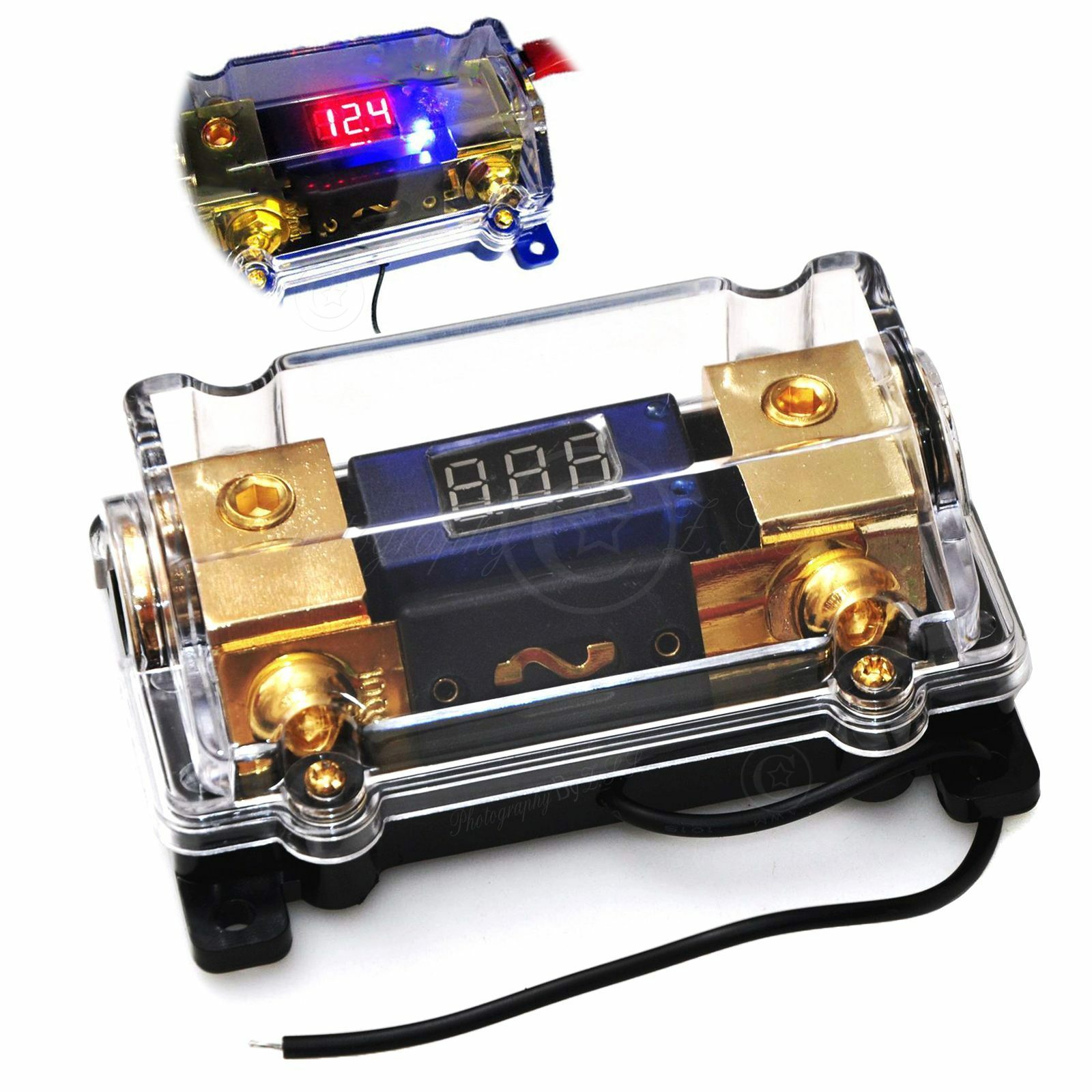 LED Spanningsdisplay ANL Distributieblok Zekeringhouder Auto Car Audio Overbelastingsbeveiliging