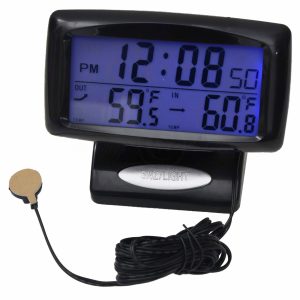 三合一汽车数字LCD时钟（内置/外置温度显示+闹钟+日历）