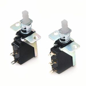 2x Universal Self-Lock Switch 2/3Pins Key Switch For Audio Range Hood Control