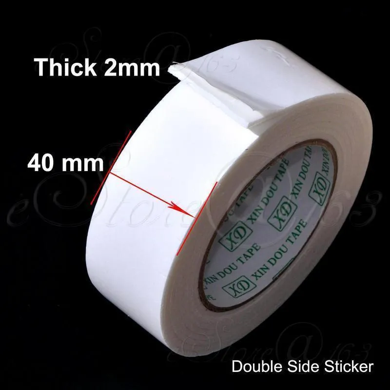 Double Side Adhesive Tape Sticker 40x2mm For Poster Sign Board Picture Frame DIY