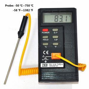 K Tipi ℃/℉ LCD Ekranlı Dijital Ateş Beton Sıvı Termometre 1310 -50~1300℃-B