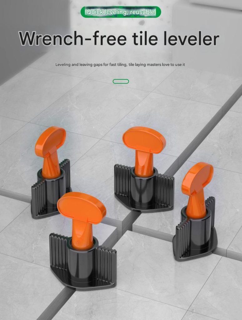 Herbruikbare tegelwaterpas hulpmiddel set voor tegelplaatsing
