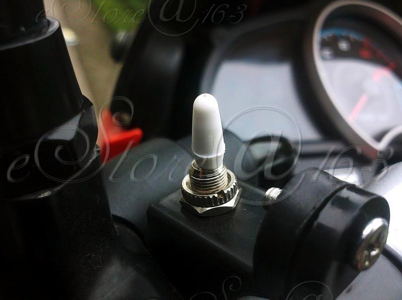2x Dia 22mm Double Flash Turn Signal Lamp Warning Switch For Motor Motorcycle-C - 图片 2
