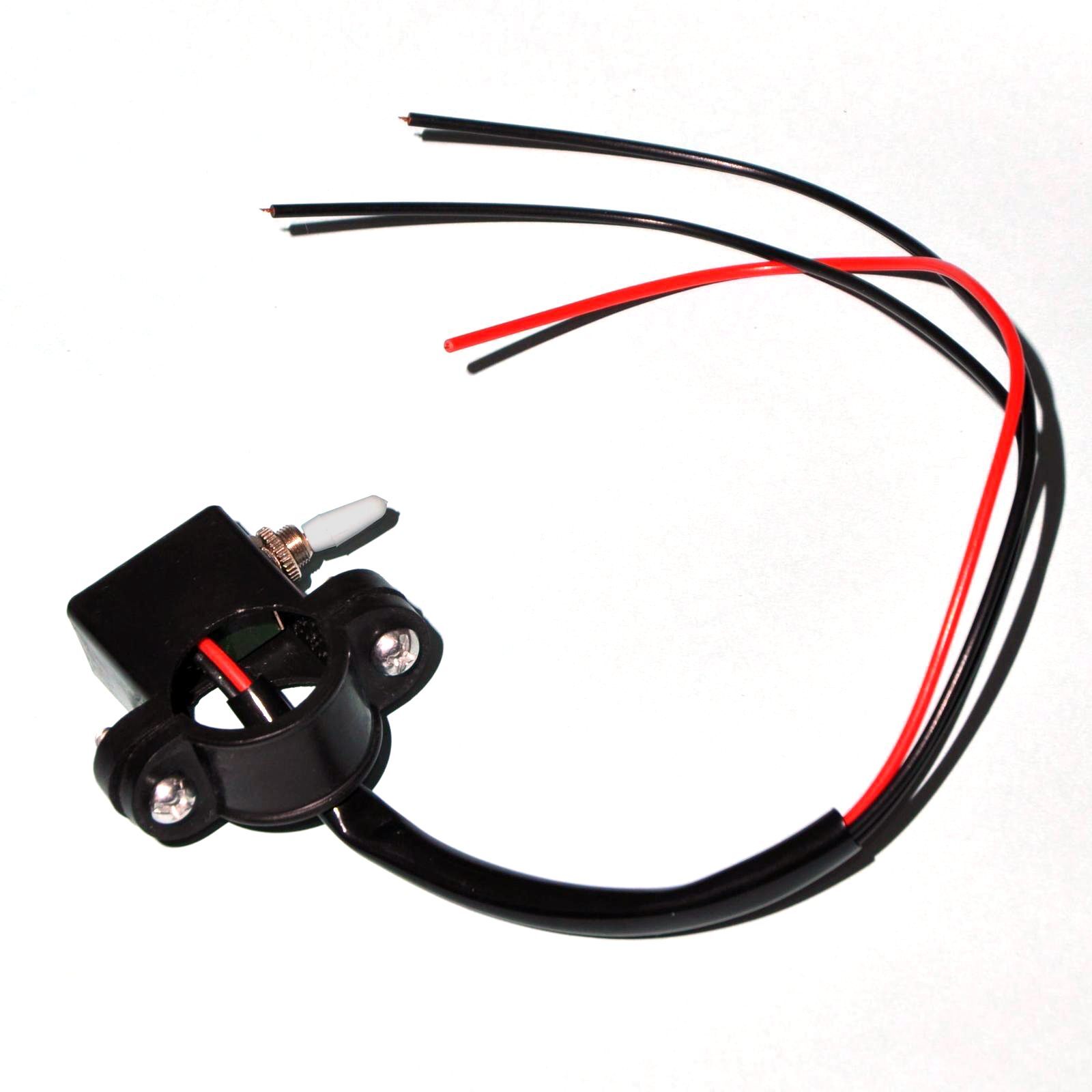 2x Dia 22mm Double Flash Turn Signal Lamp Warning Switch For Motor Motorcycle-C - 图片 9