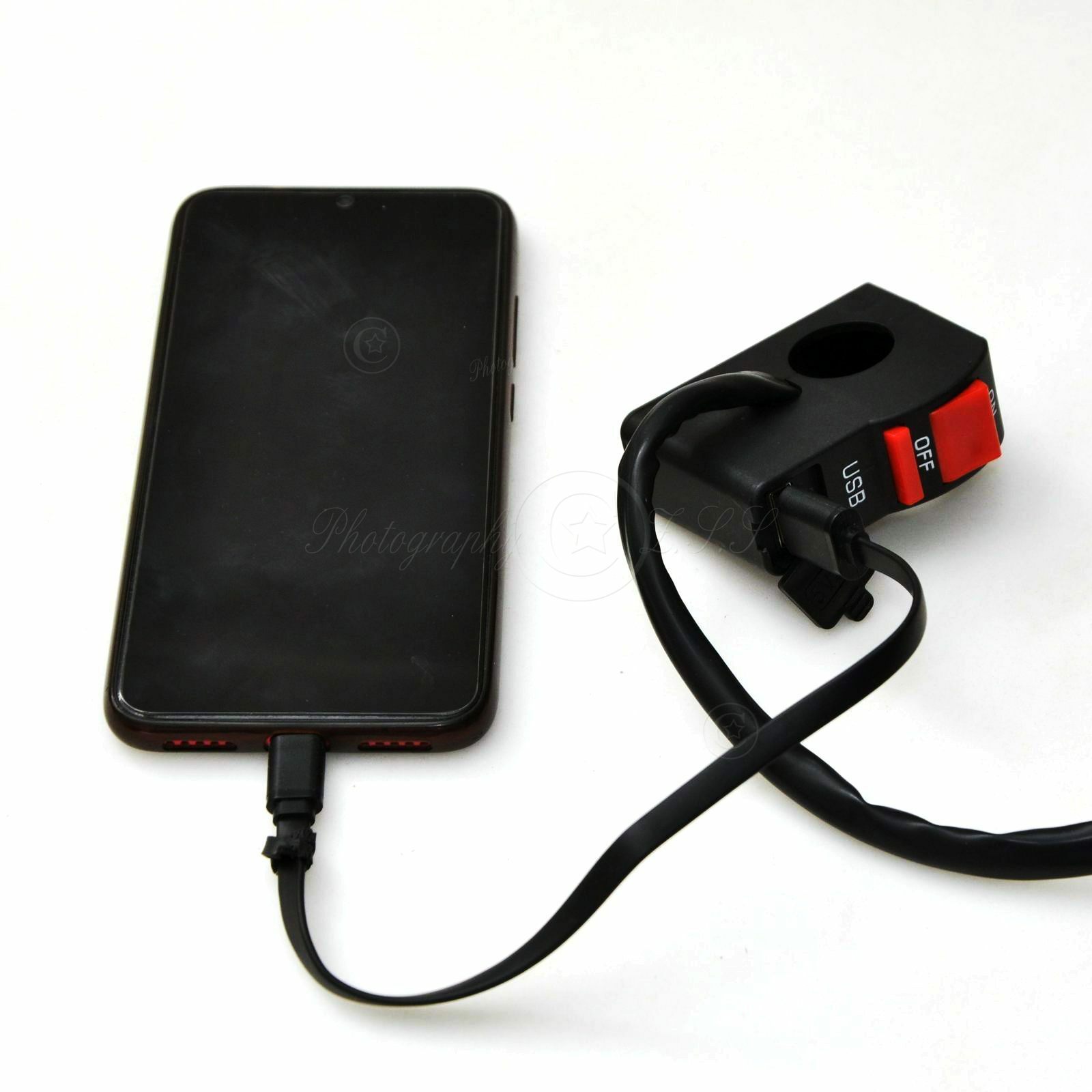 5V 2A USB Charger & Double Flash Switch For e-Bike Motorcycle Modification DIY - Imagen 3