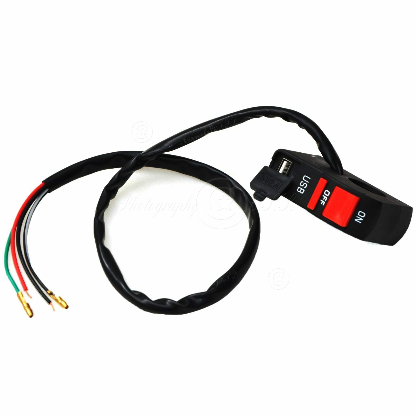5V 2A USB Charger & Double Flash Switch For e-Bike Motorcycle Modification DIY - Imagen 4