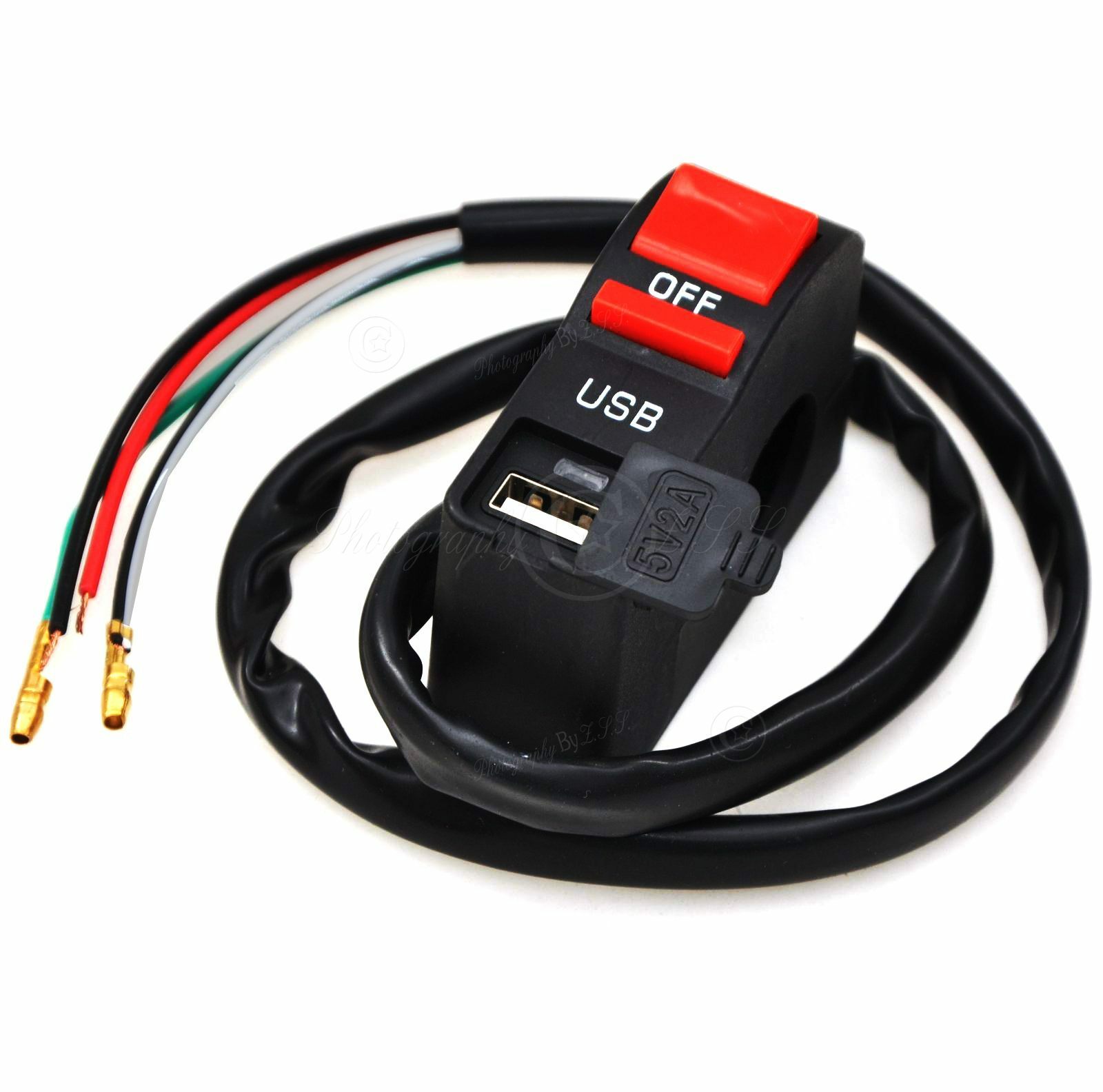 5V 2A USB Charger & Double Flash Switch For e-Bike Motorcycle Modification DIY - Imagen 6