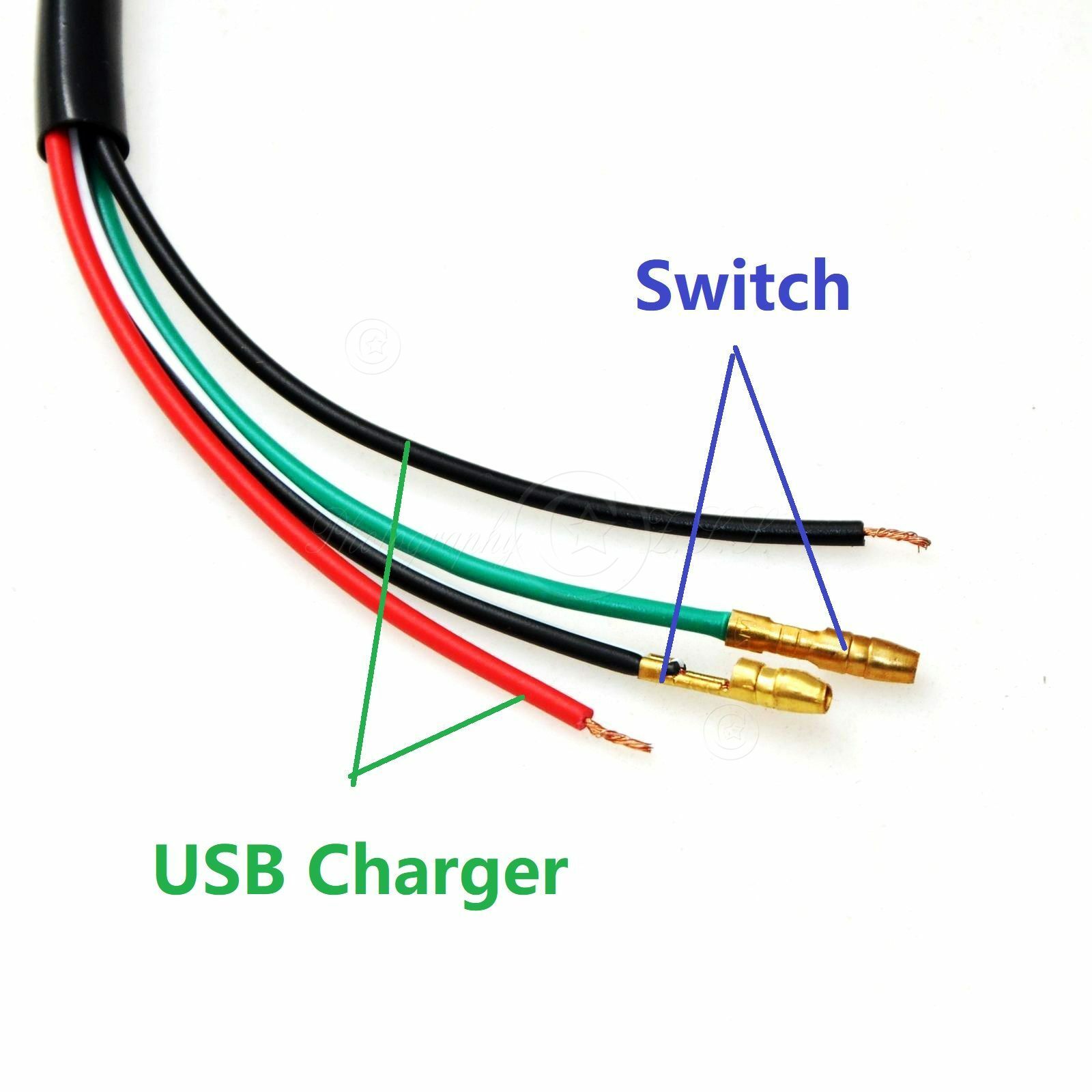5V 2A USB Charger & Double Flash Switch For e-Bike Motorcycle Modification DIY - Imagen 10
