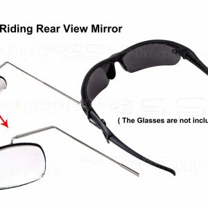 Verstellbarer Fahrrad-Sicherheitsrückspiegel für Radfahren mit Sonnenbrille