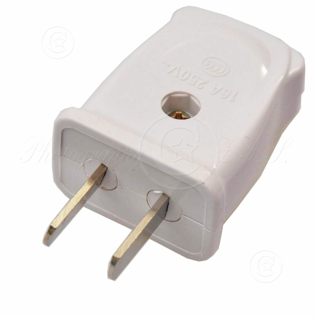 Drejelig Type A 2-benet 250V/16A AU/US El-stik Strømledningsstik DIY Reparation